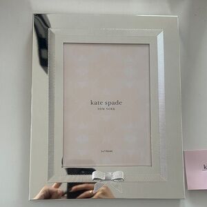 NWT - Kate Spade Silver Frame with Ribbon Accent